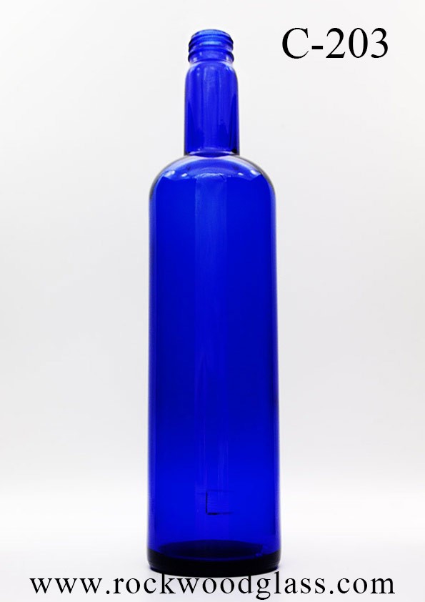 rockwoodglass bottle manufacturing custom cobalt blue turquoise glass bottle c203 1