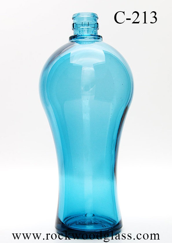 rockwoodglass bottle manufacturing custom cobalt blue turquoise glass bottle c213
