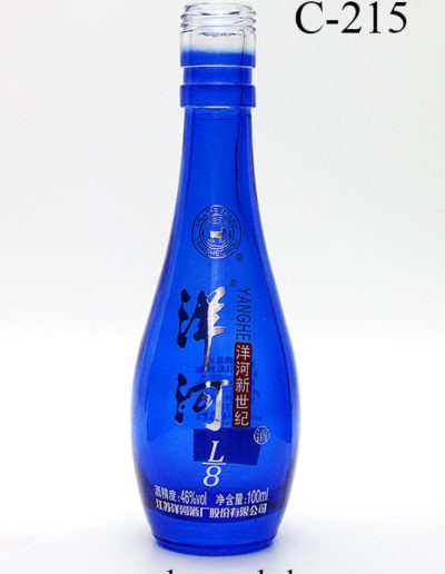 rockwoodglass bottle manufacturing custom cobalt blue turquoise glass bottle c215