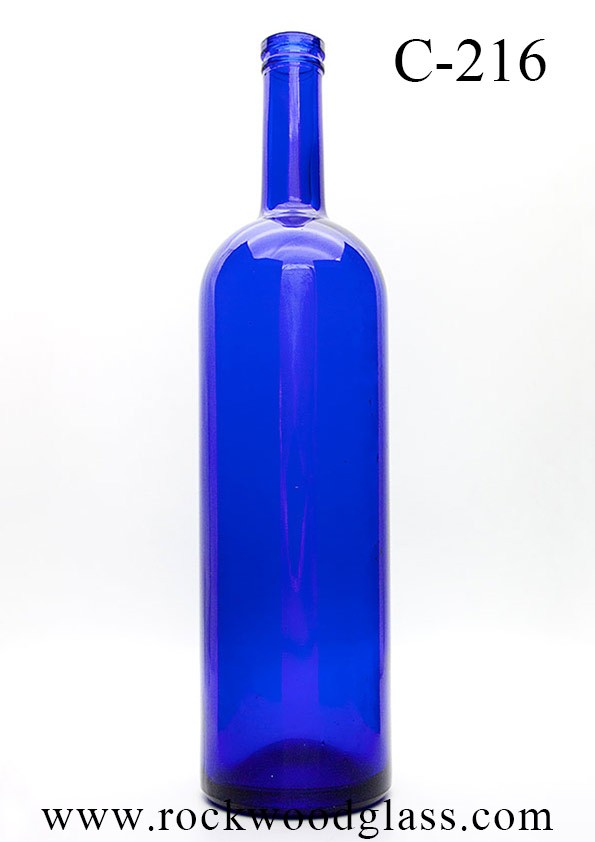 rockwoodglass bottle manufacturing custom cobalt blue turquoise glass bottle c216