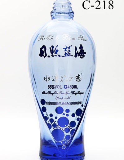 rockwoodglass bottle manufacturing custom cobalt blue turquoise glass bottle c218 0