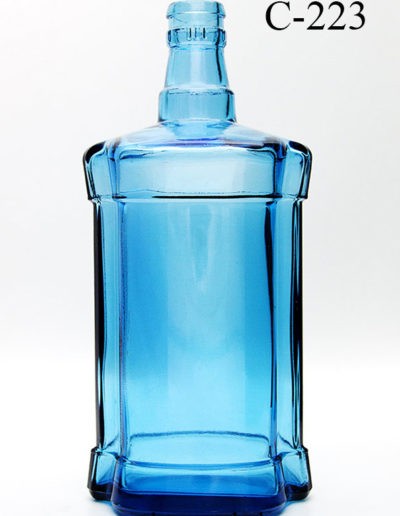 rockwoodglass bottle manufacturing custom cobalt blue turquoise glass bottle c223
