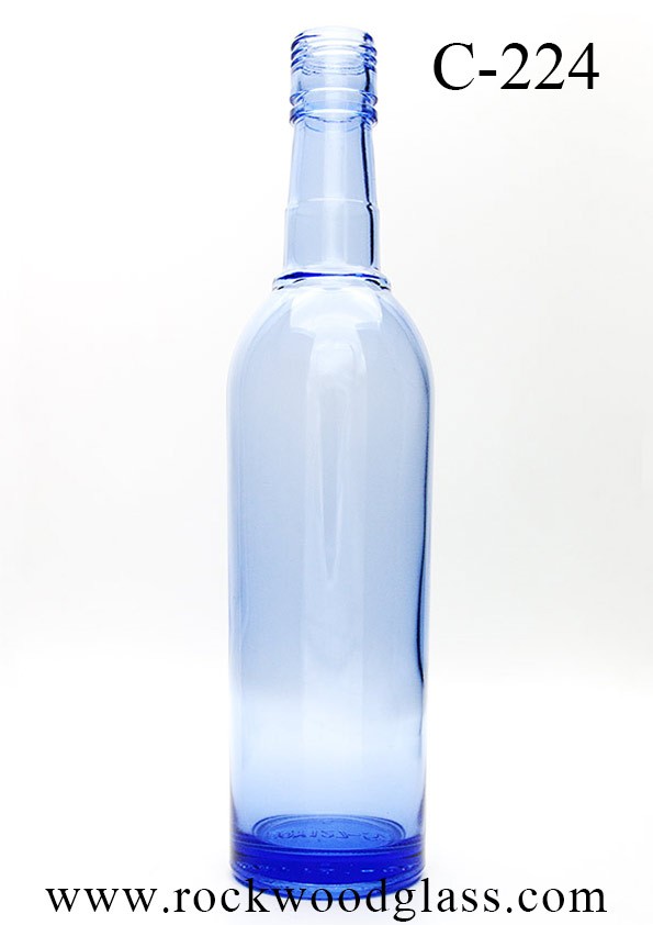 rockwoodglass bottle manufacturing custom cobalt blue turquoise glass bottle c224
